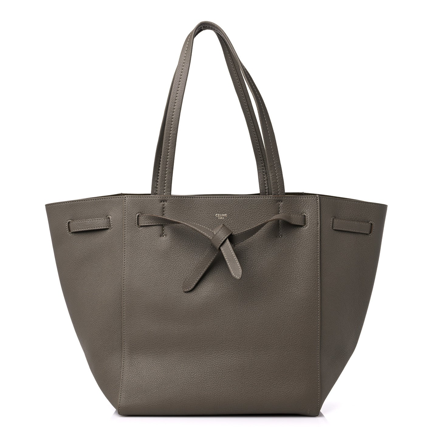Soft Grained Calfskin Small Belt Cabas Phantom Taupe