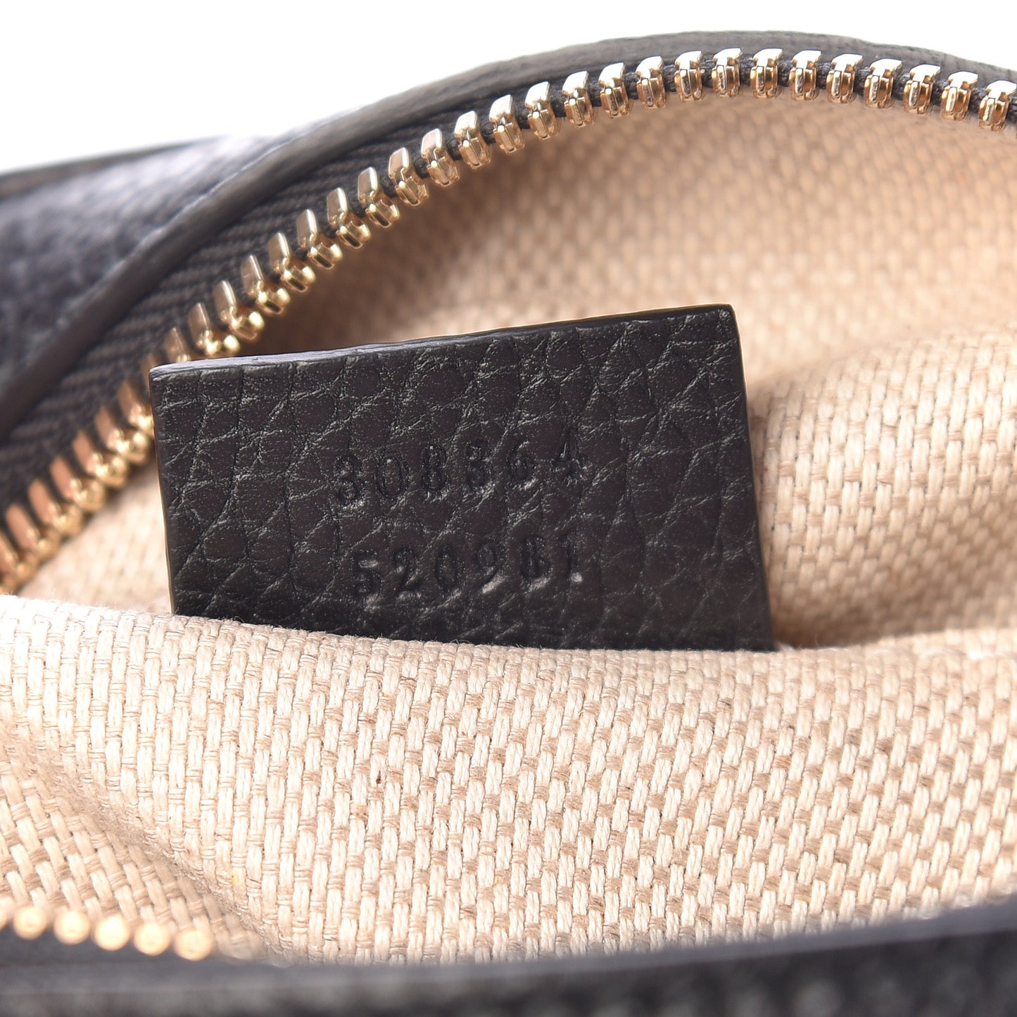 Pebbled Calfskin Small Soho Disco Bag Black