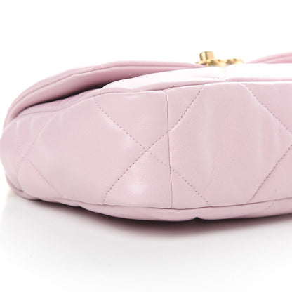 Chanel Lambskin Quilted Medium 19 Flap Light Pink 9 of 11