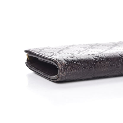 Gucci Guccissima Vitello Tender Donna Long Wallet Testa di Moro 10 of 12