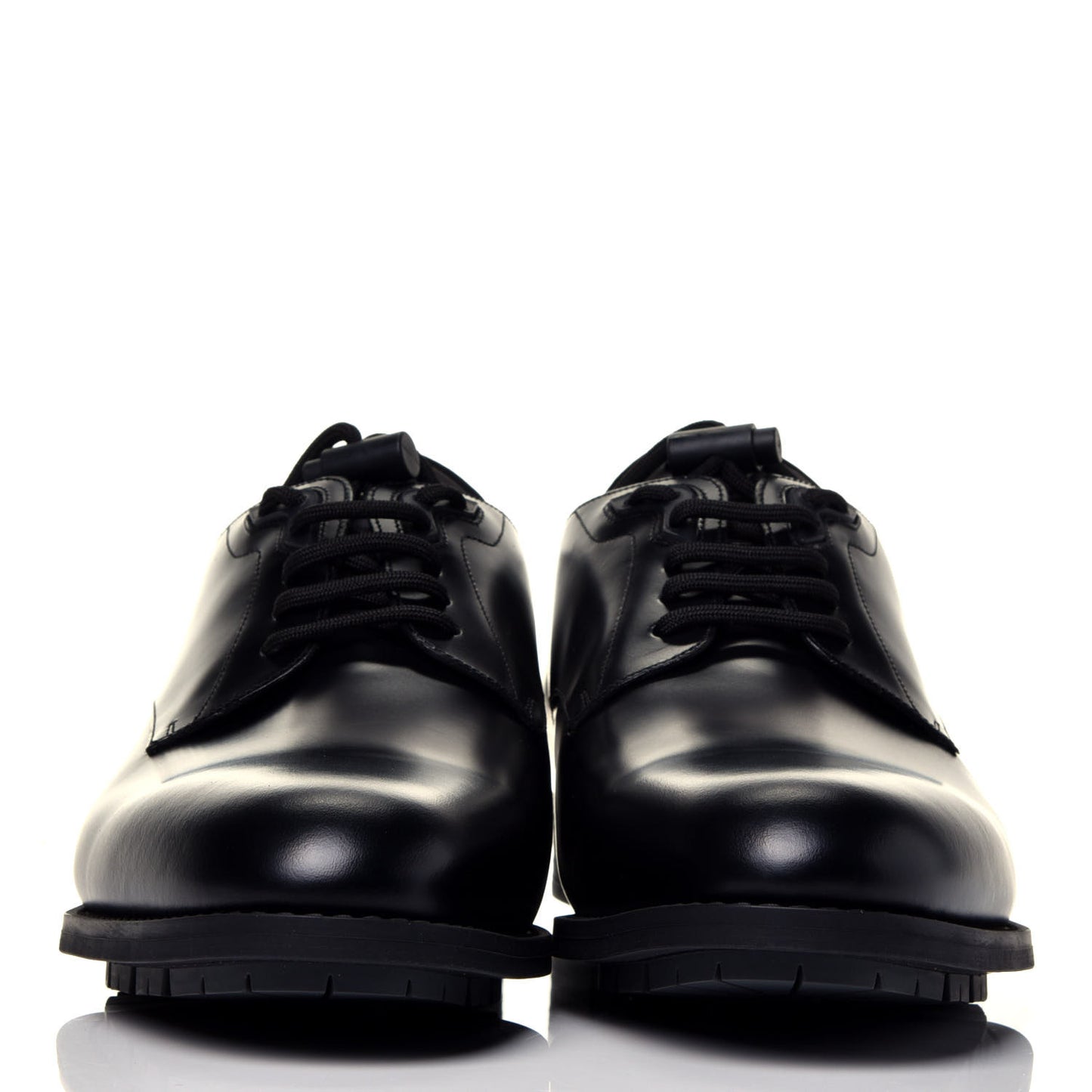 Calfskin Mens Derby LV Harness Shoes 9 Black