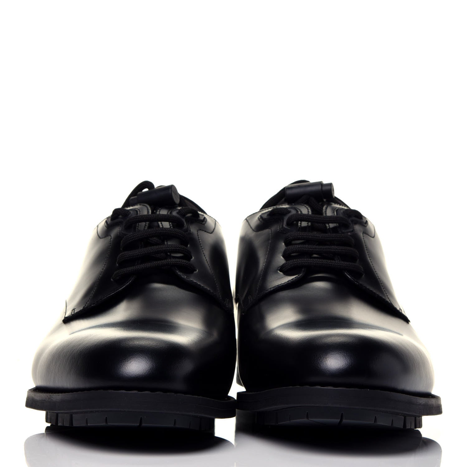 Louis Vuitton Calfskin Mens Derby LV Harness Shoes 9 Black 2 of 9