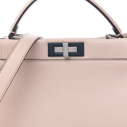 Fendi Vitello Seta Shiny Nappa Medium Peekaboo Iconic Satchel Soap Opale 8 of 8