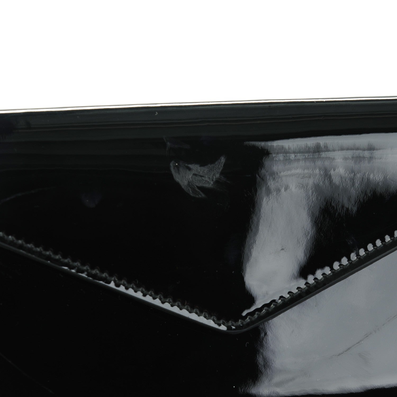 Saint Laurent Patent Y-Mail Clutch Black 5 of 8