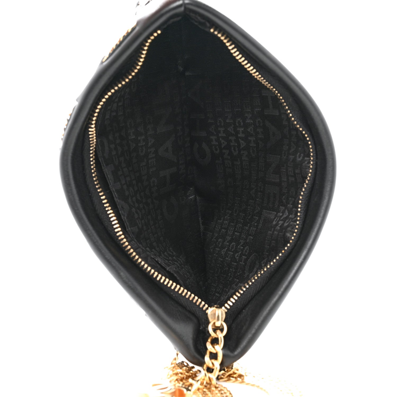 Chanel Lambskin Chain Wristlet Black 5 of 8