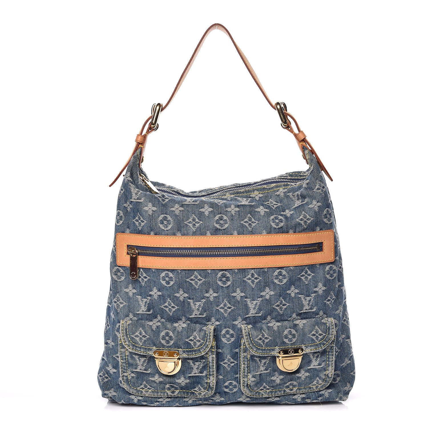 Louis Vuitton Denim Baggy GM Blue 1 of 14