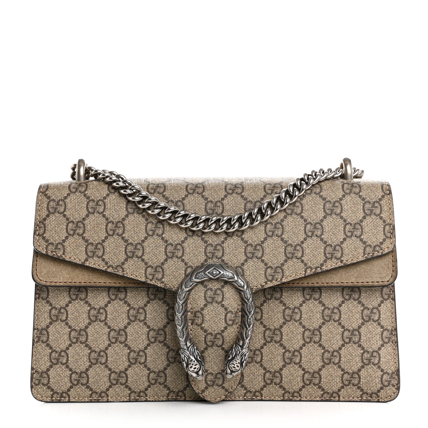 GG Supreme Monogram Small Dionysus Shoulder Bag Taupe