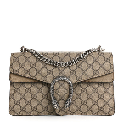 Gucci GG Supreme Monogram Small Dionysus Shoulder Bag Taupe 1 of 14