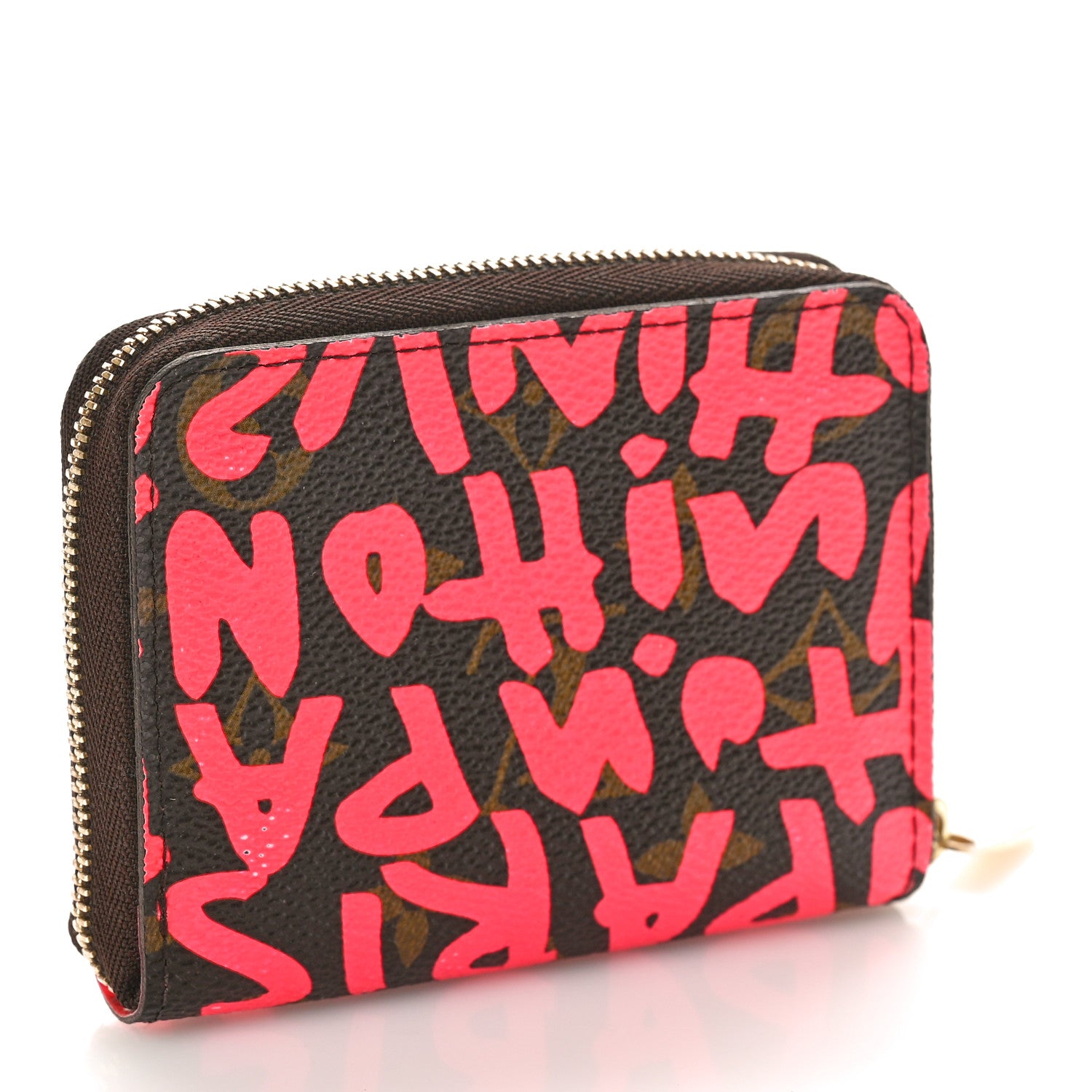 Louis Vuitton Monogram Graffiti Zippy Coin Purse Fuchsia 3 of 9