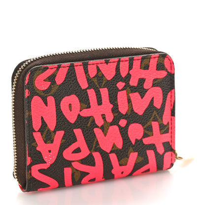 Louis Vuitton Monogram Graffiti Zippy Coin Purse Fuchsia 3 of 9