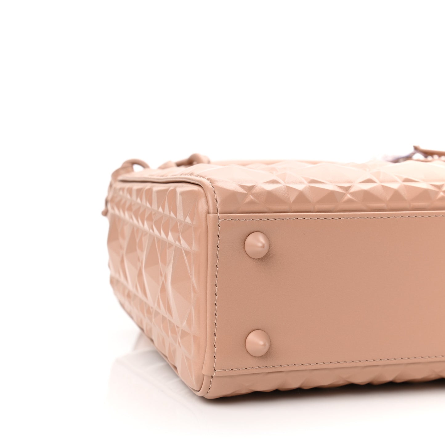 Calfskin Cannage Diamond Small My ABCDior Lady Dior Rose Des Vents