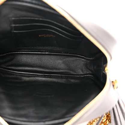Saint Laurent Grain De Poudre Matelasse Monogram Mini Lou Camera Bag Fog 5 of 11