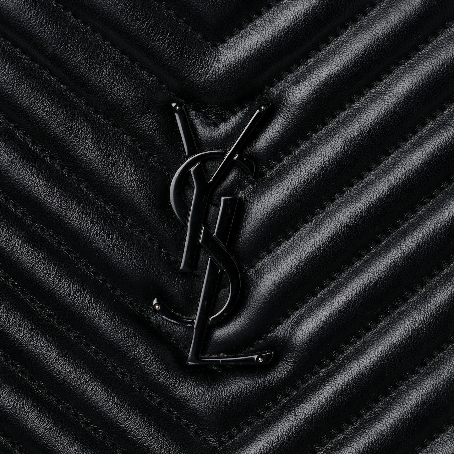 Calfskin Matelasse Monogram Lou Camera Bag Black