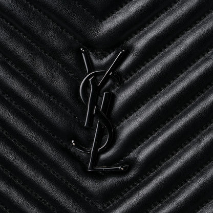 Saint Laurent Calfskin Matelasse Monogram Lou Camera Bag Black 15 of 16