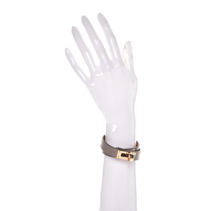 Hermes Swift Kelly Double Tour Bracelet T3 Gris Asphalte 2 of 7