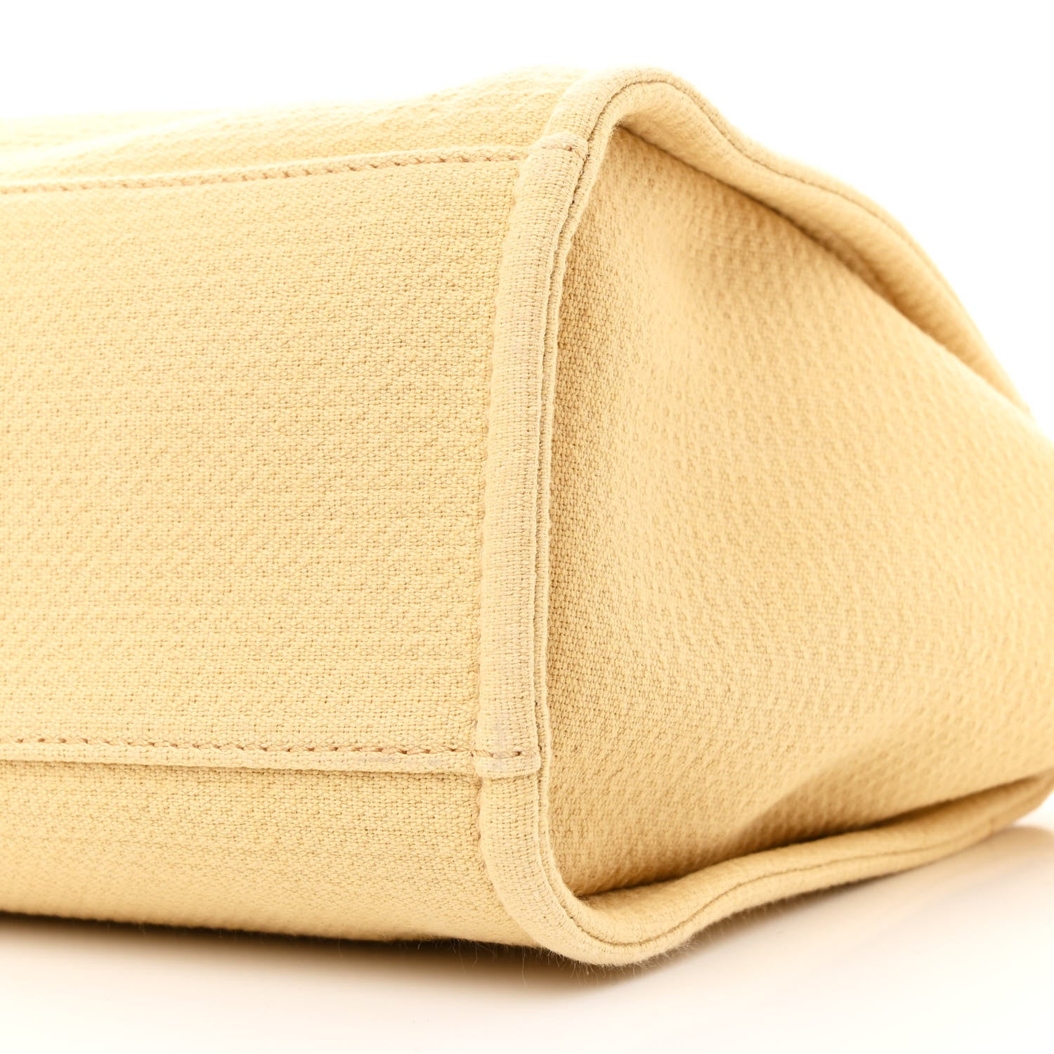 Chanel Mixed Fibers Small Deauville Tote Yellow 12 of 12