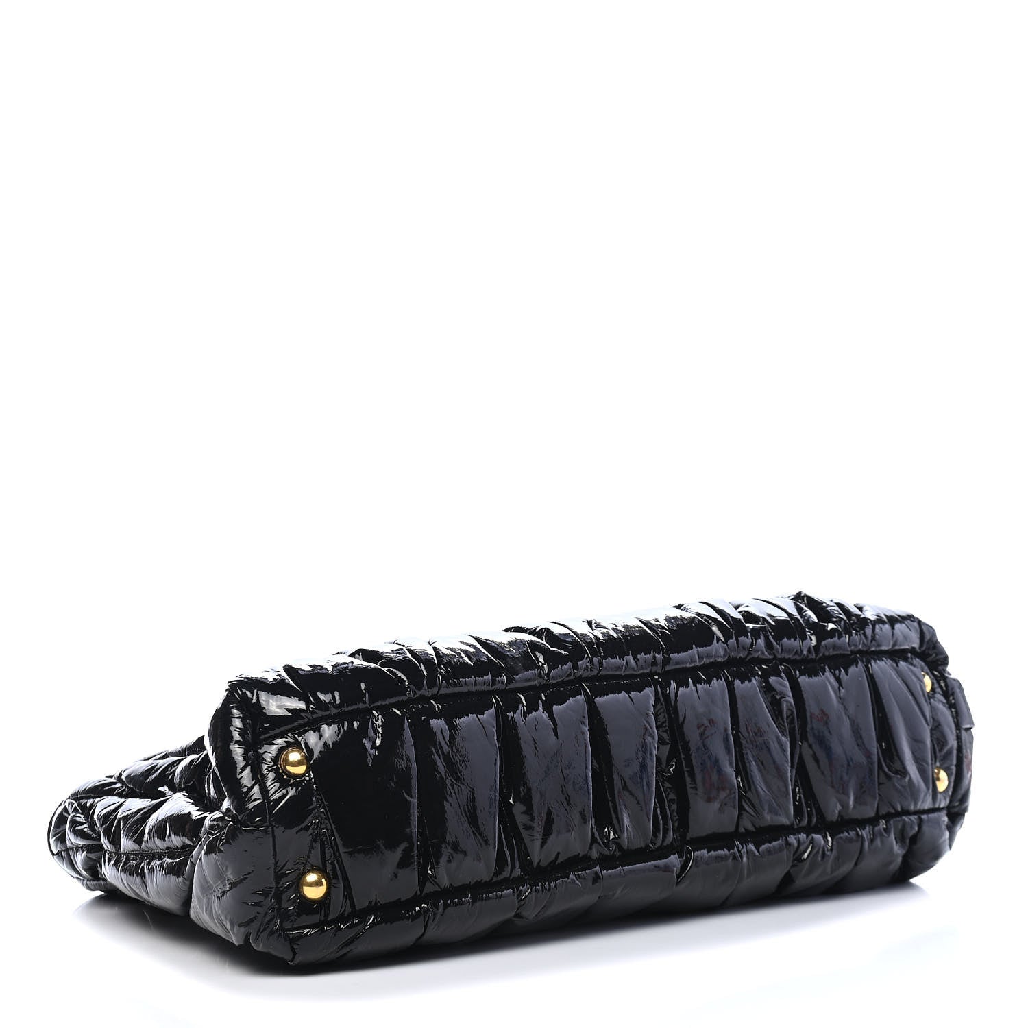 Miu Miu Patent Matelasse Shoulder Bag Black 4 of 9