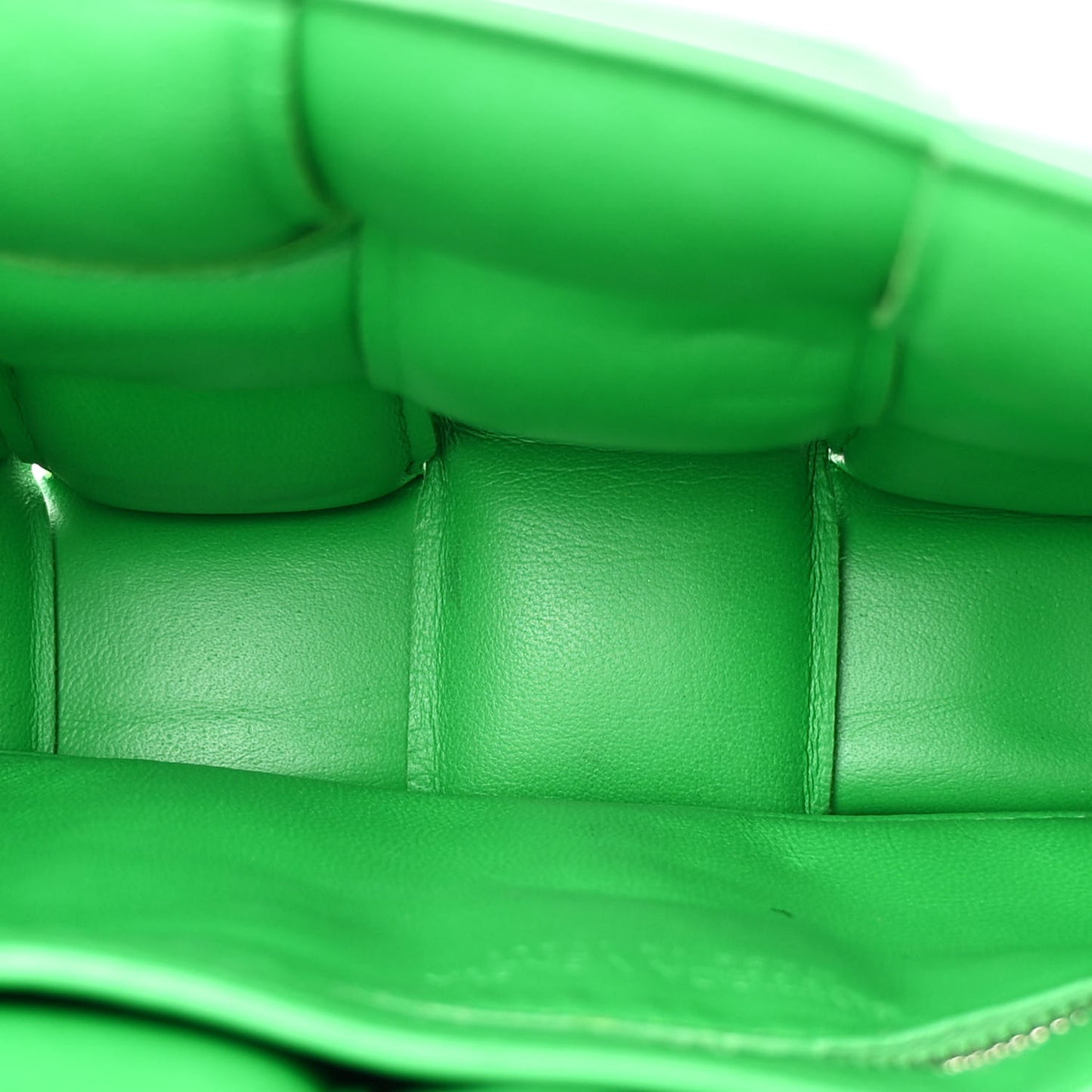 Nappa Maxi Intreccio Padded Cassette Crossbody Bag Parakeet