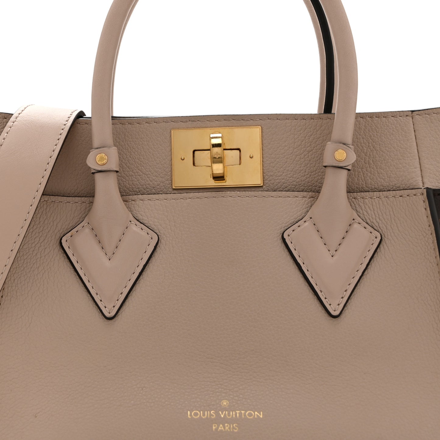 Calfskin Monogram On My Side PM Greige