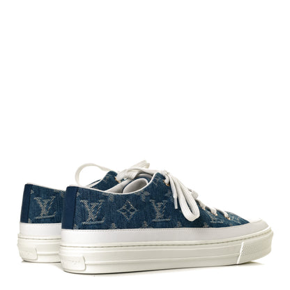 Louis Vuitton Denim Monogram Stellar Sneakers 38.5 Bleu Jeans Blue 4 of 8