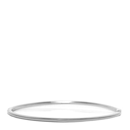 Tiffany 18K White Gold Diamond Metro Bangle Bracelet 3 of 5
