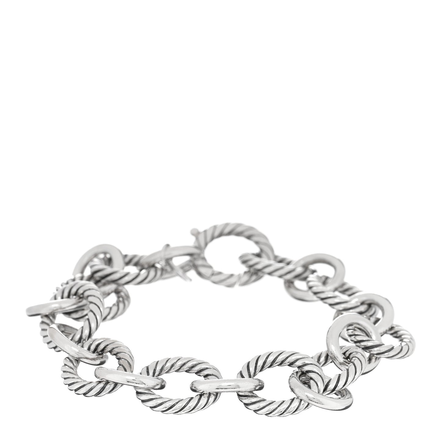 Sterling Silver 12mm Large Oval Link Bracelet