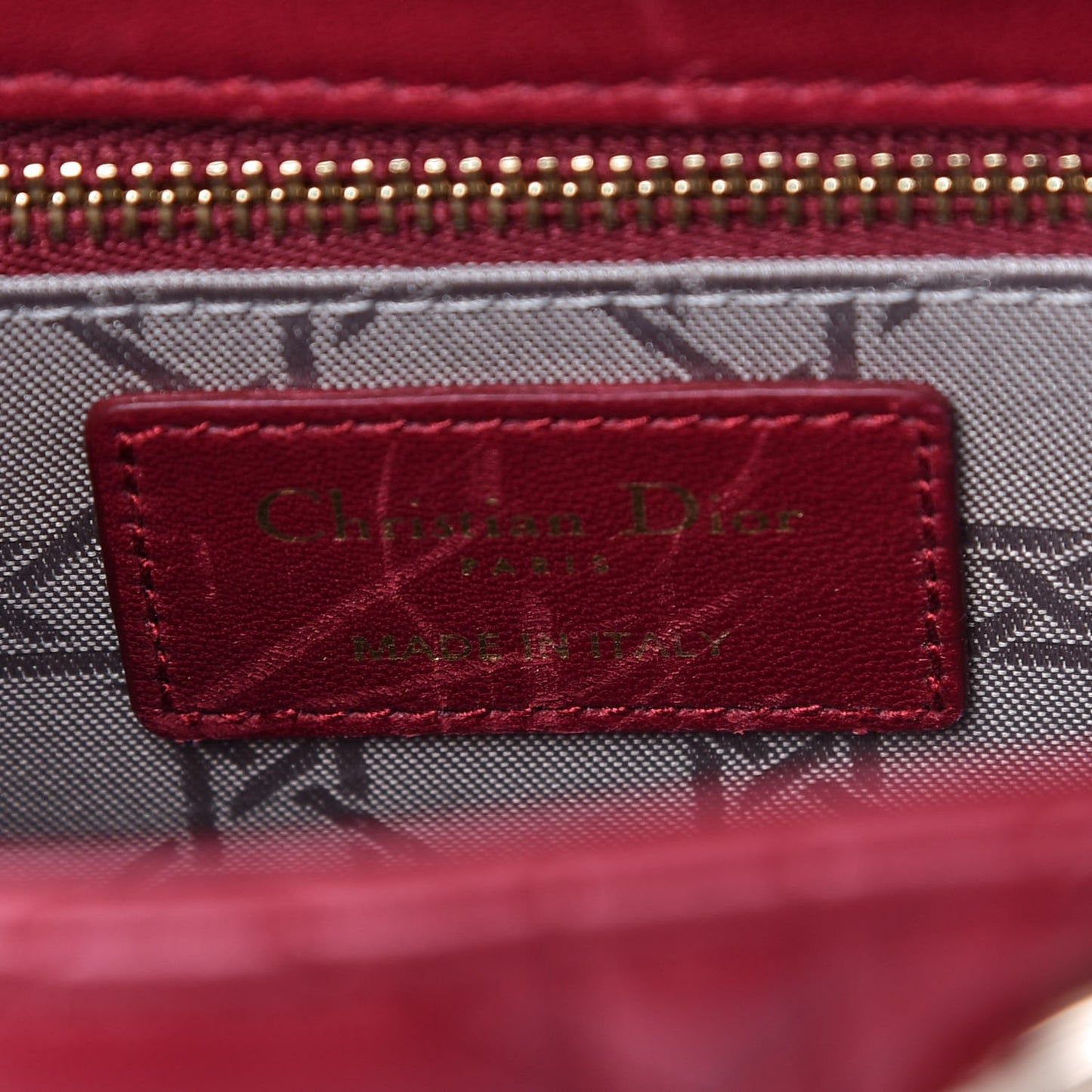 Lambskin Cannage Small My Lady Dior Red