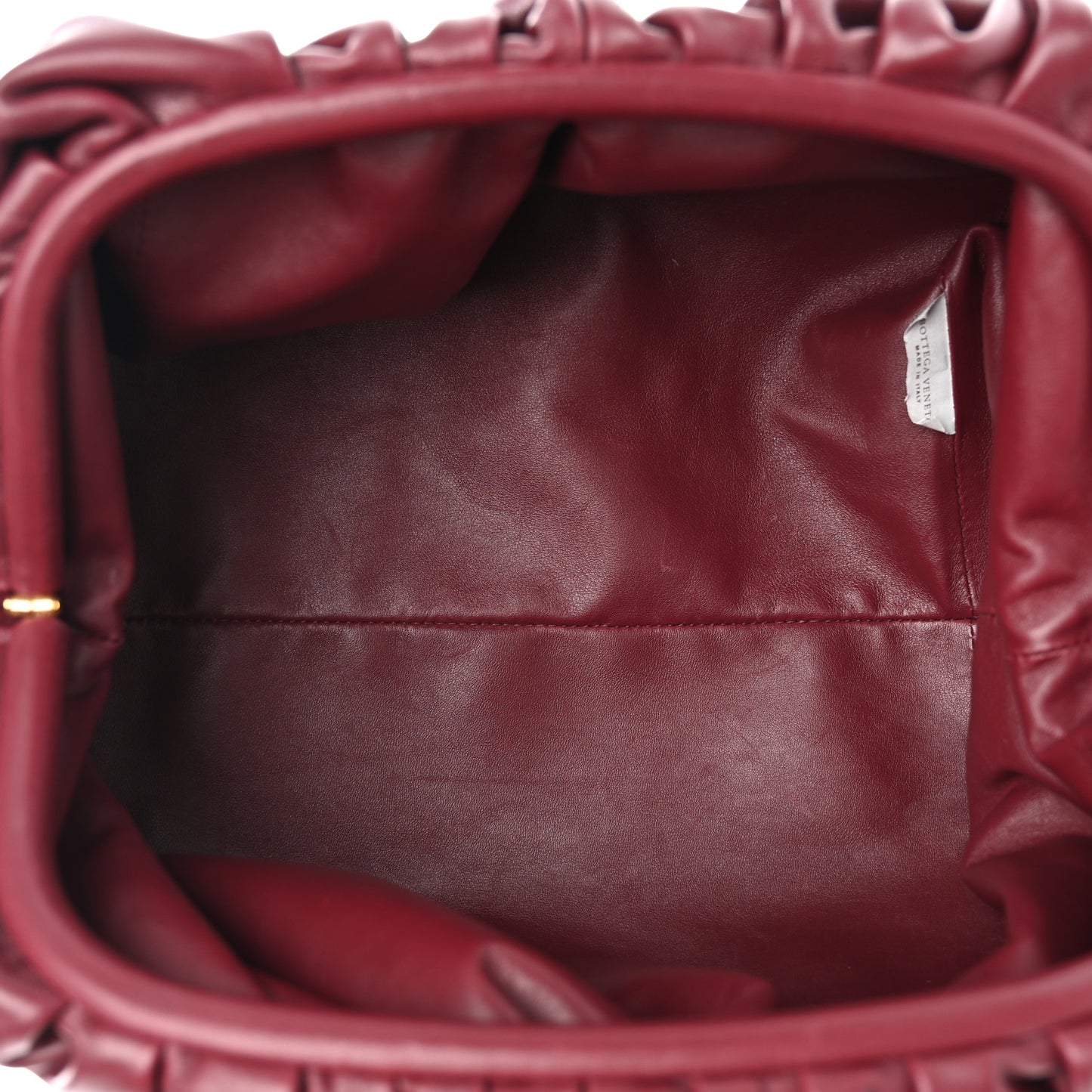 Smooth Butter Calf The Pouch Oversized Clutch Bordeaux