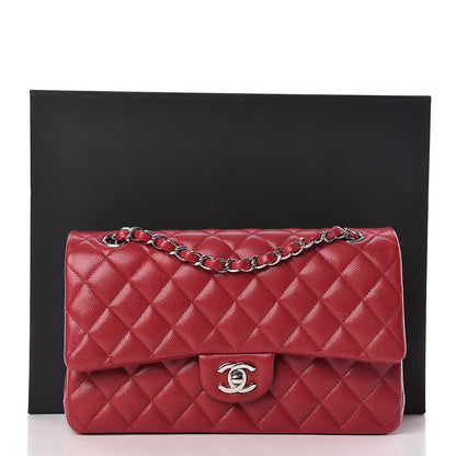 Chanel Caviar Quilted Medium Double Flap Pink 11 of 11