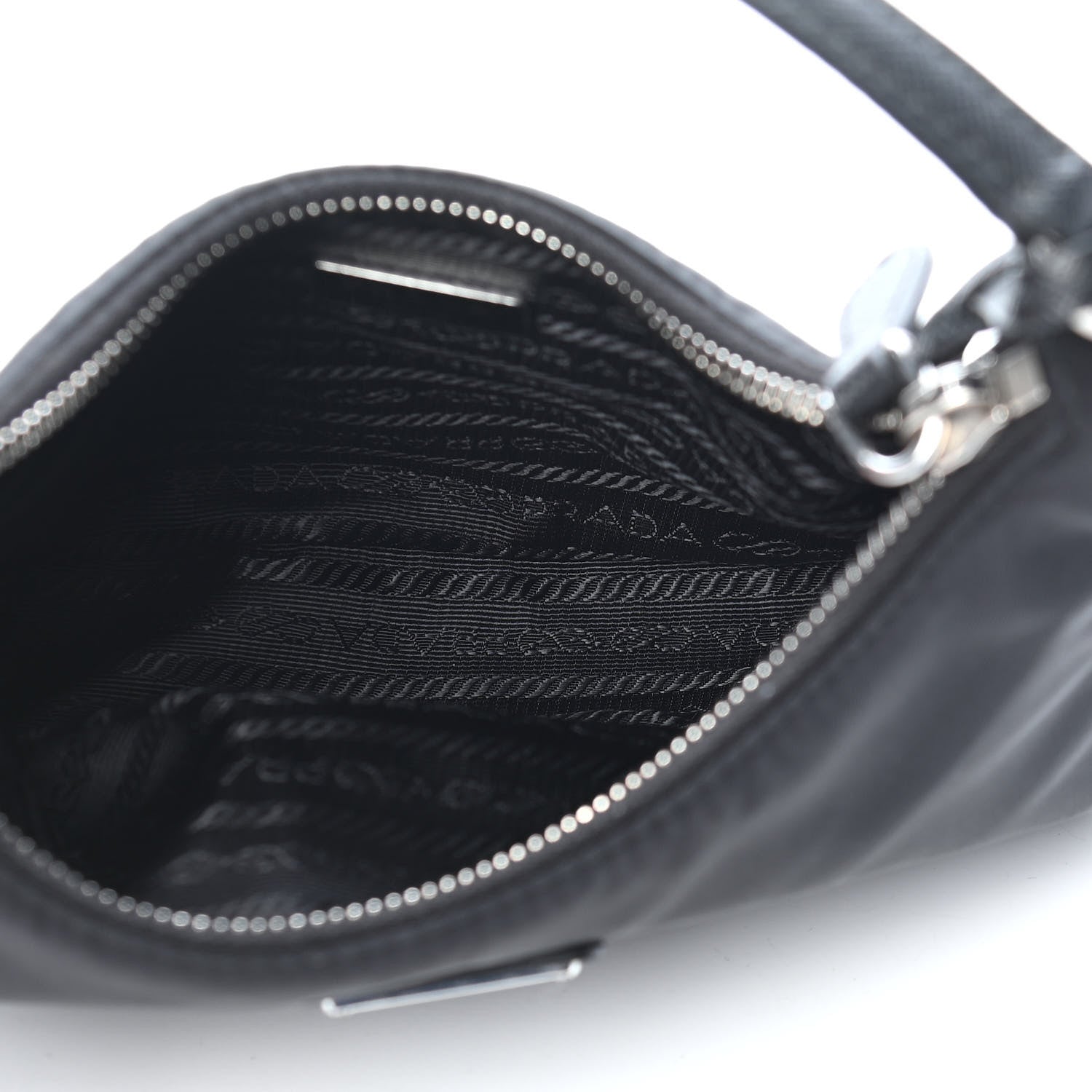 Prada Tessuto Nylon Saffiano Mini Re-Edition 2005 Bag Black 4 of 10