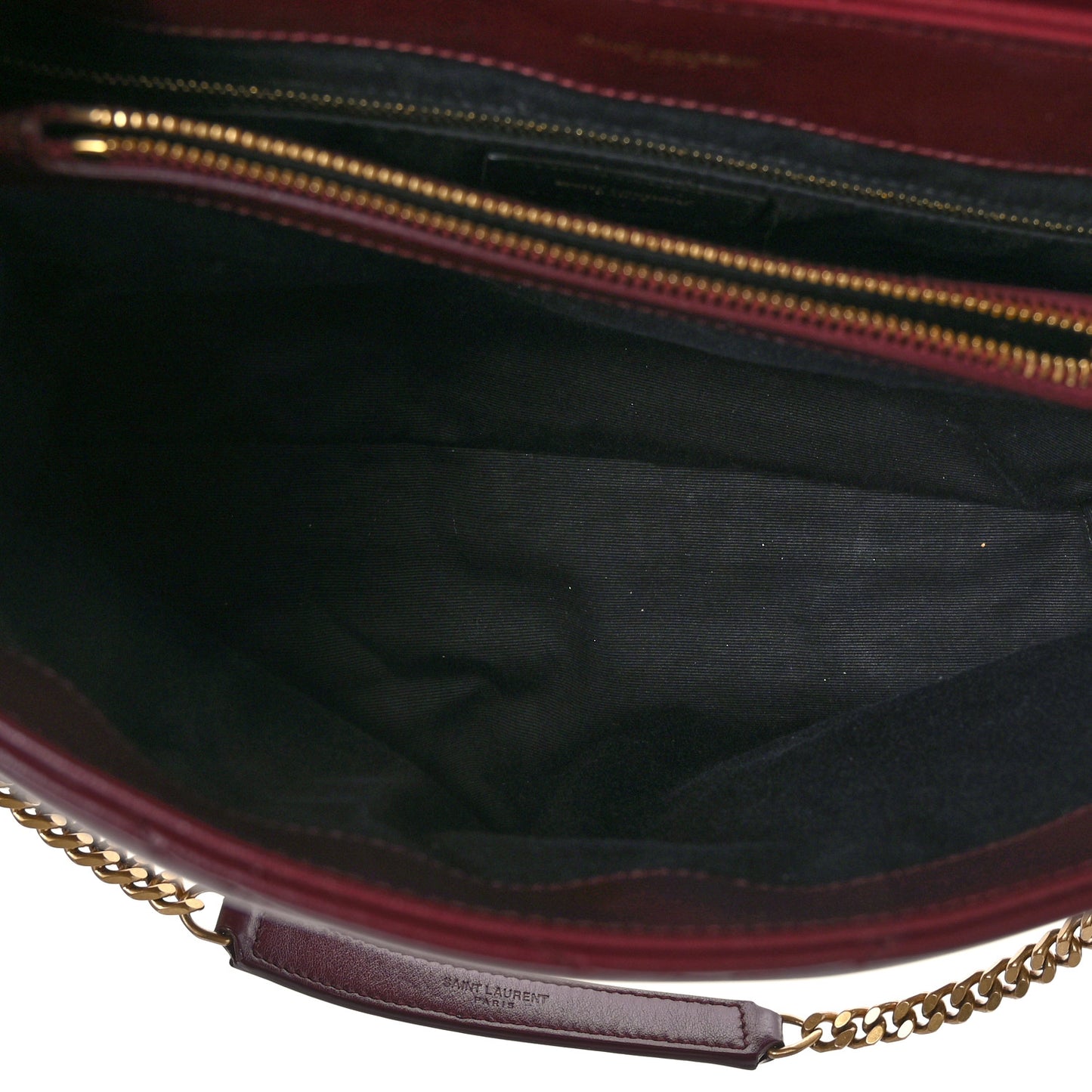 Calfskin Y Quilted Monogram Medium Loulou Chain Satchel Rouge Legion