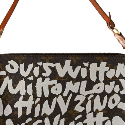 Louis Vuitton Monogram Graffiti Pochette Accessories Silver 8 of 14
