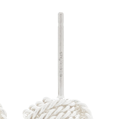 Tiffany Sterling Silver Twist Knot Earrings 4 of 4