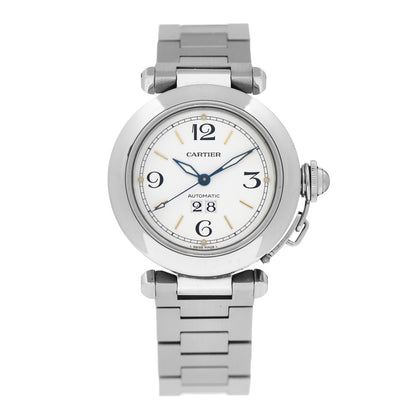 Cartier Stainless Steel 35mm Pasha C Big Date Automatic Watch 1 of 5