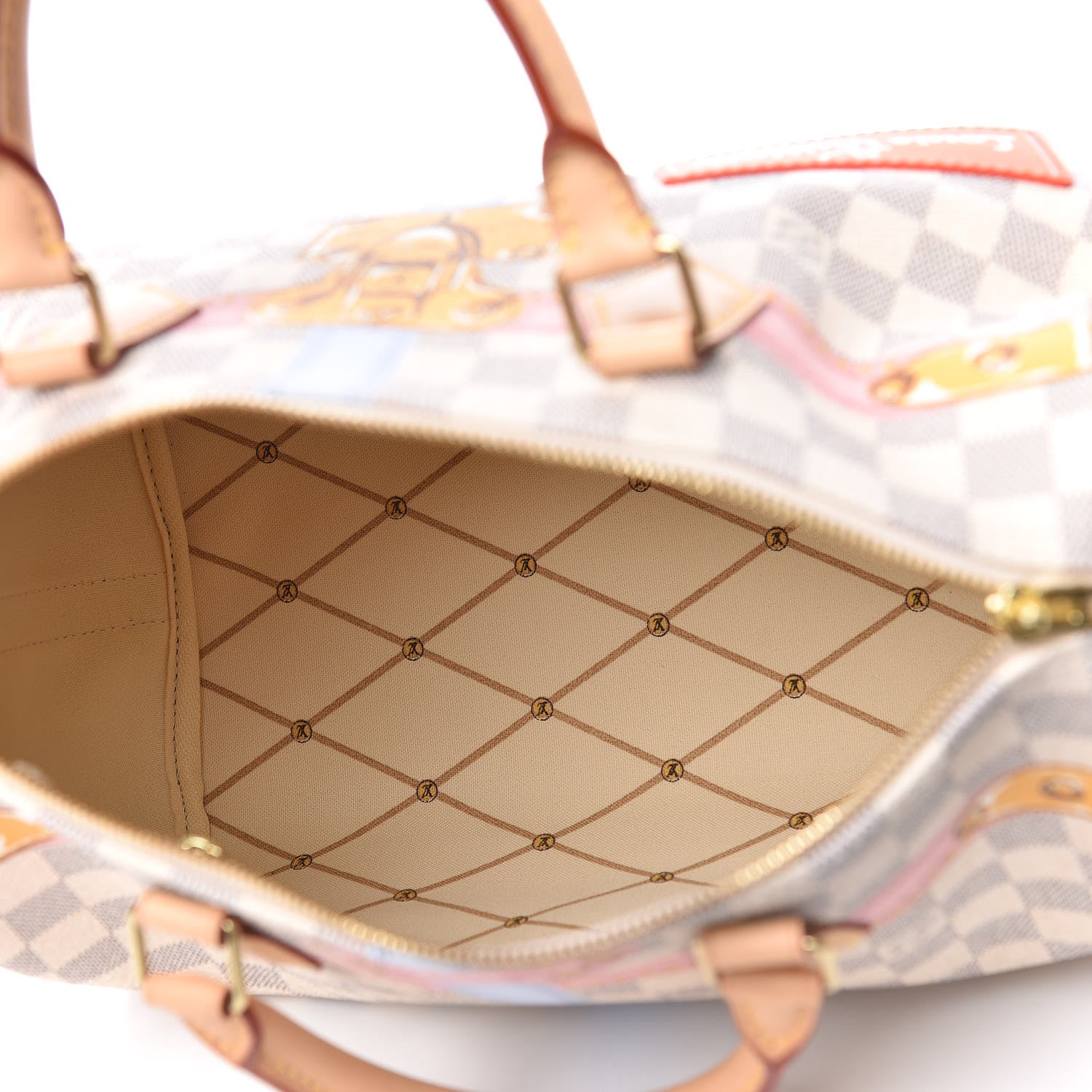 Louis Vuitton Damier Azur Summer Trunks Speedy Bandouliere 30 5 of 9