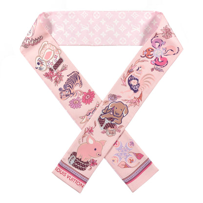 Louis Vuitton Silk Monogram Superstition Bandeau Rose Clair 1 of 3
