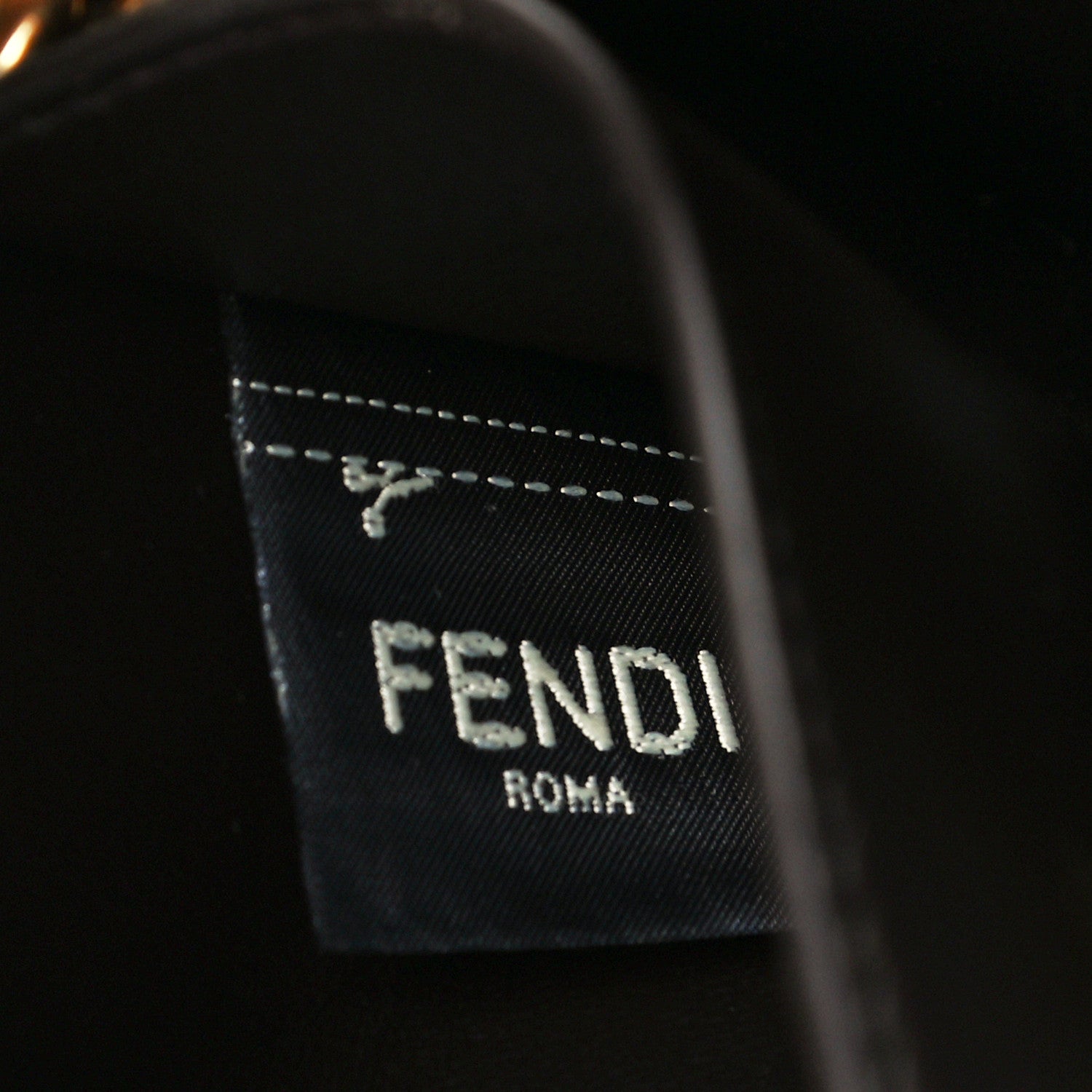 Fendi Vitello King Nubuck Pequin Karligraphy Pocket Shoulder Bag Rosso Cardinale Tobacco Moro 8 of 13