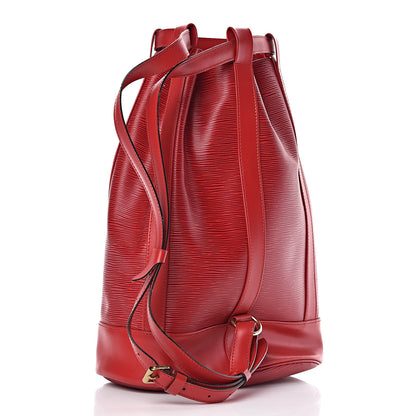 Louis Vuitton Epi Randonnee PM Castillan Red 3 of 11