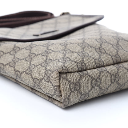Gucci GG Plus Monogram Small Flap Messenger Bag Beige Dark Brown 8 of 13
