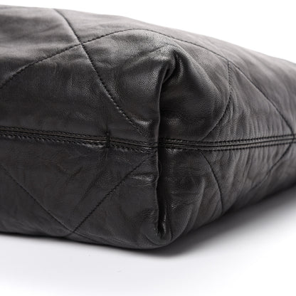 Lanvin Lambskin Quilted Large Amelia Tote Black 8 of 9