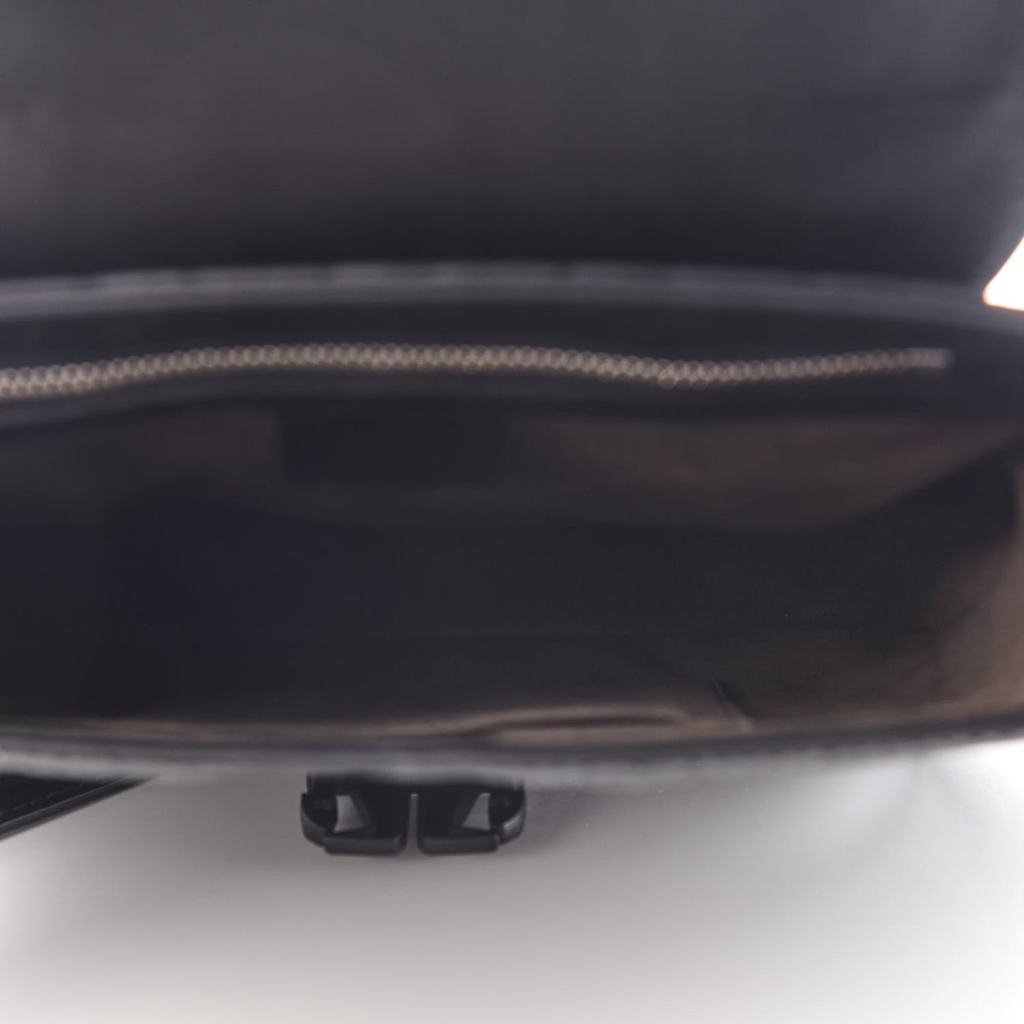 Guccissima Signature Single Buckle Flap Messenger Bag Black