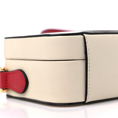 Gucci Vitello Eclipse Mini Interlocking G Shoulder Bag Mystic White Hibiscus Red 8 of 11