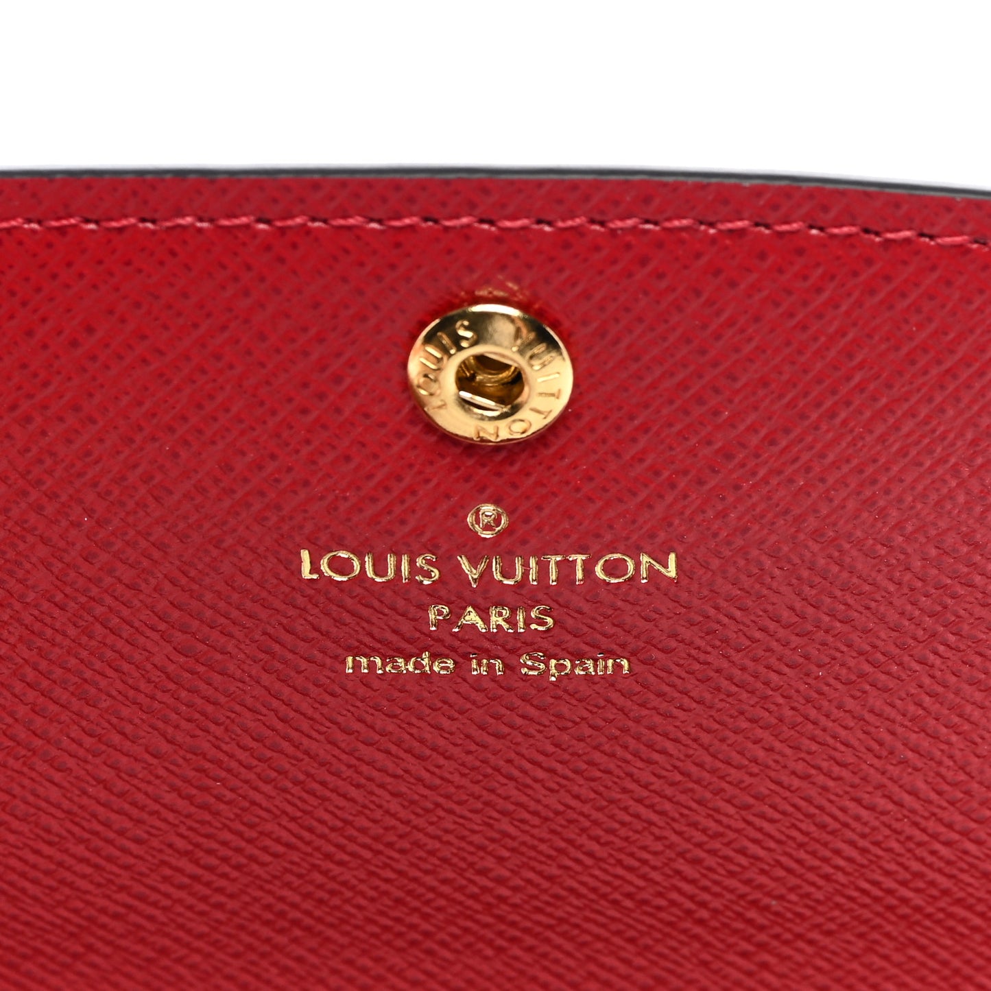 Damier Ebene Emilie Wallet Red
