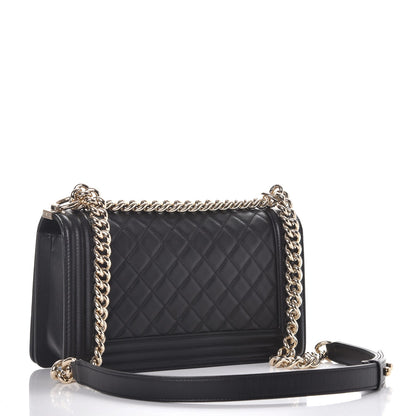 Chanel Calfskin Quilted Medium Boy Flap Black 3 of 8