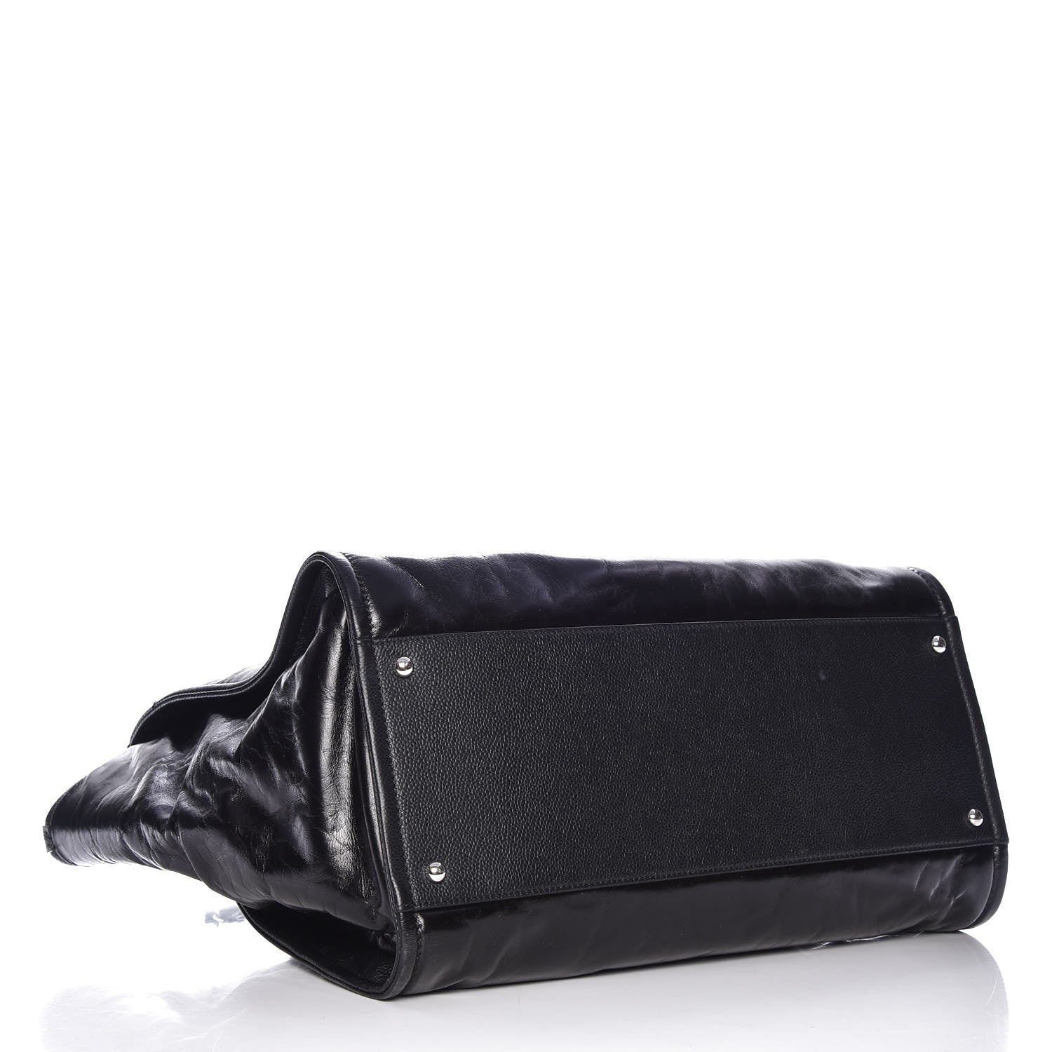 Chanel Glazed Calfskin Large Deauville Tote Black 4 of 7