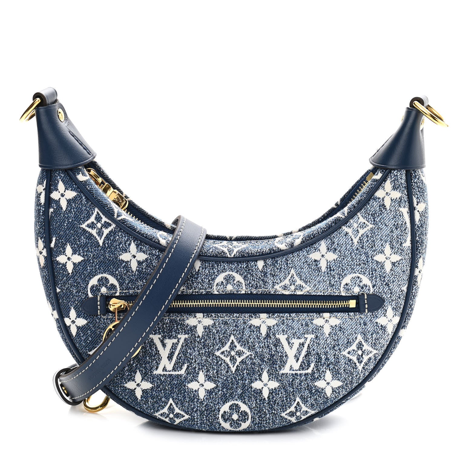 Louis Vuitton Monogram Jacquard Denim Loop Bleu 1 of 9