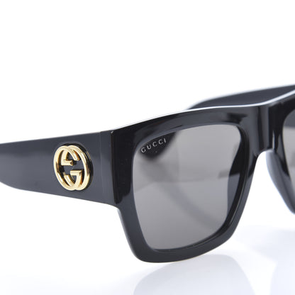 Gucci Acetate Square Frame Sunglasses GG 3817/S Black 8 of 9