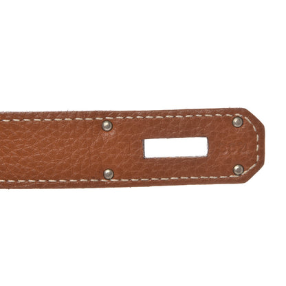 Hermes Taurillon Clemence Jypsiere 34 Gold 7 of 8