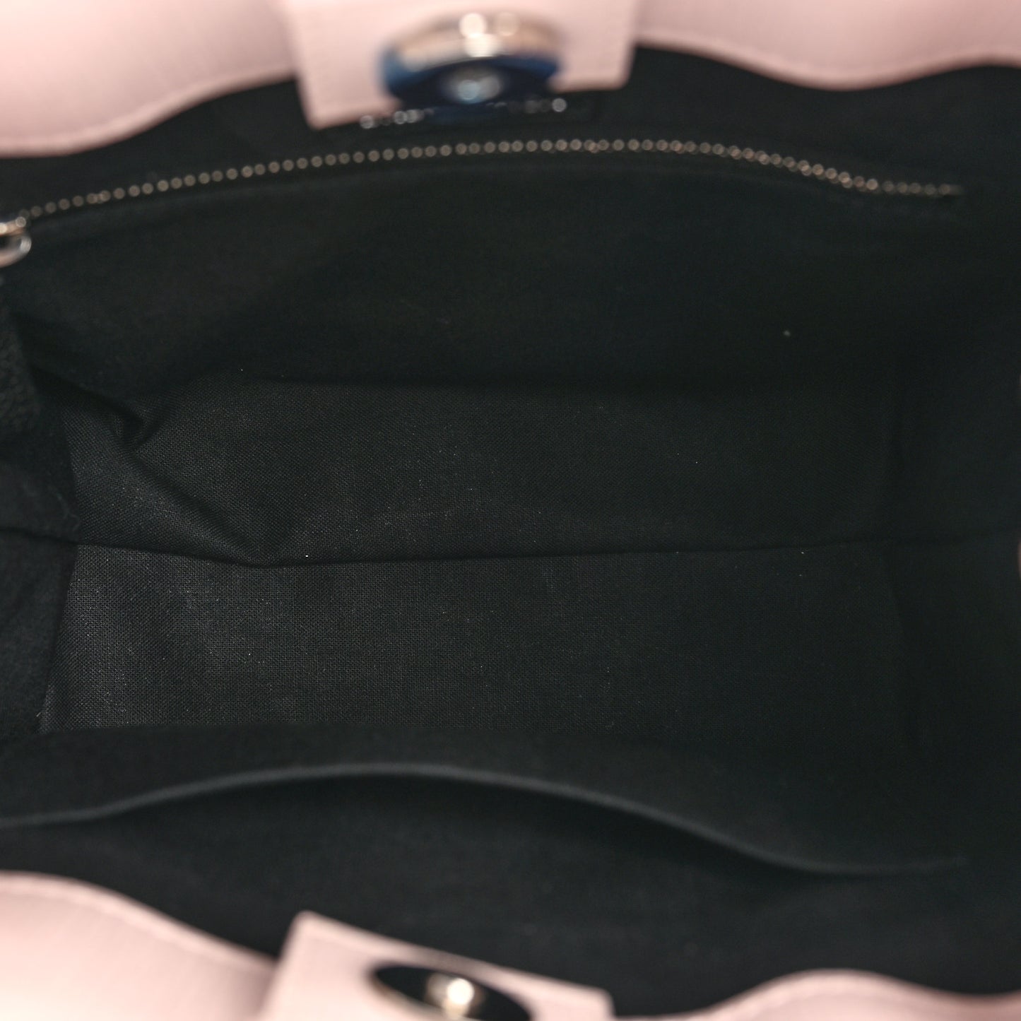 Squared Calfskin Logo North South Shopper Tote XXS Light Rose