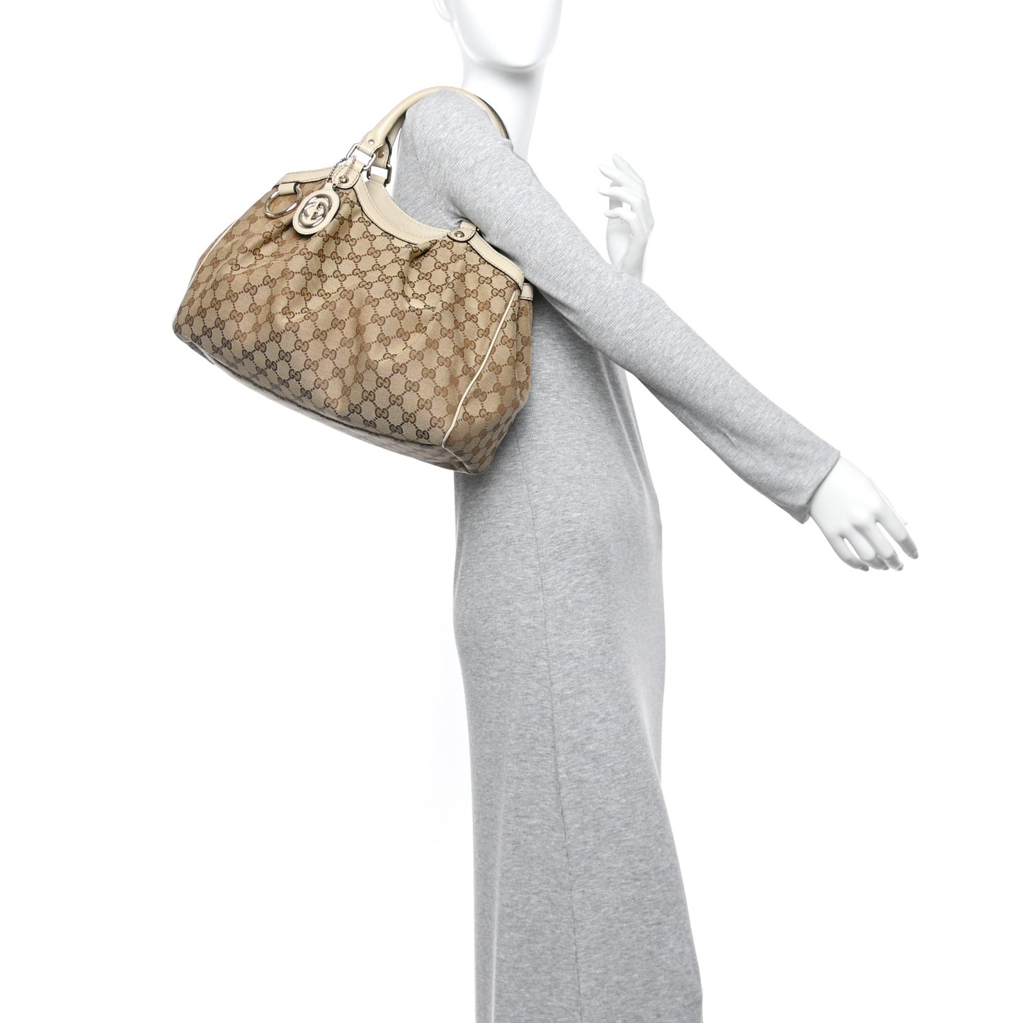 Monogram Medium Sukey Tote Off White